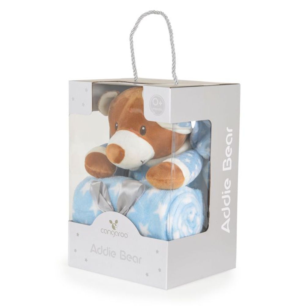 Cangaroo Poklon set Addie, Blue - Dekica sa plišanom igračkom Medo slika 2