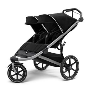 Thule Urban Glide 2 Double crna dječja kolica za dva djeteta