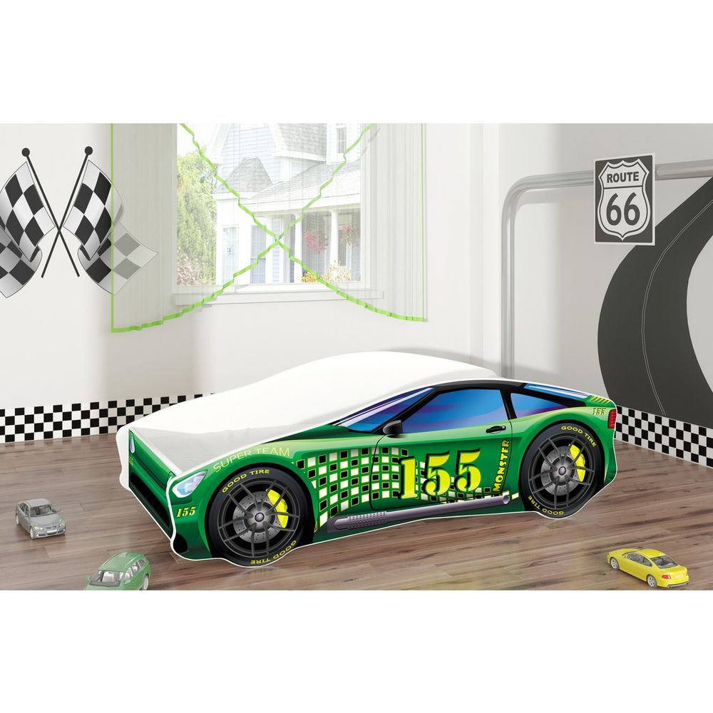 ACMA Dječiji krevet Car - 180x80cm - Dezen 05 slika 1