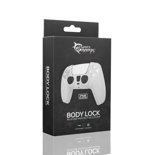 White Shark PS5 silikonska navlaka za kontroler PS5-541 BODY LOCK bijela slika 9