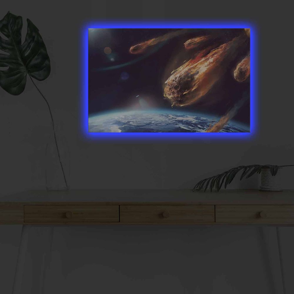 NASA-009 Višebojna Dekorativna Slikarska Platna sa LED Osvjetljenjem slika 3