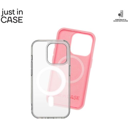 2u1 Extra case MAG MIX PLUS paket PINK za iPhone 15 Pro slika 2