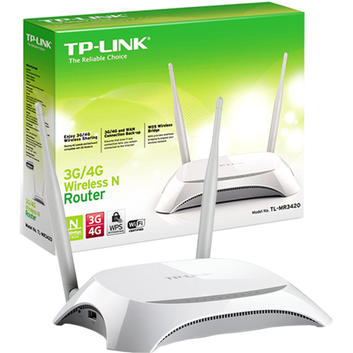 TP-LINK 3G/4G Wireless N Router, 4 porta, 300Mbps - TL-MR3420 slika 1