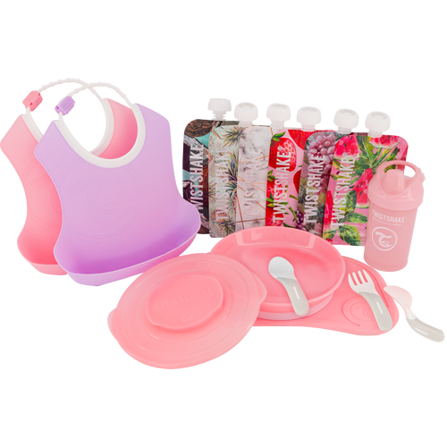 Twistshake Set pribora za jelo - rozi slika 1