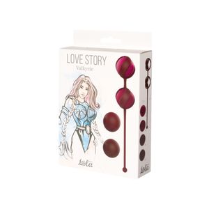 Vaginalne kuglice Lola games Set for Easy and Medium Level Love Story Valkyrie Wine Red