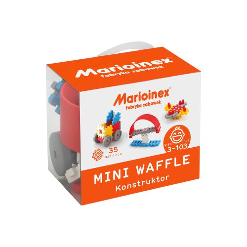 Marioinex set Waffle kockica konstruktor plavi 35kom. slika 1