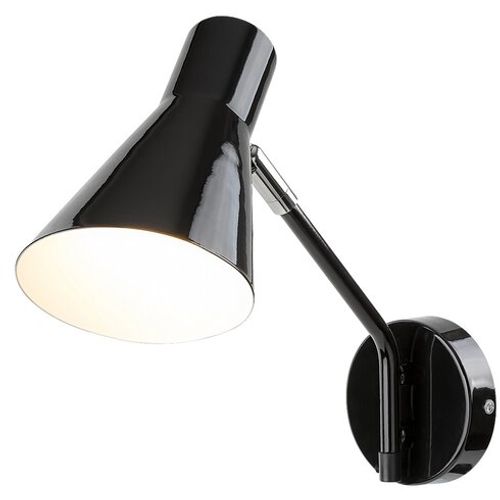 Rabalux Alfons, metal zidna lampa, crna-hrom, E27 1x MAX 25W slika 2