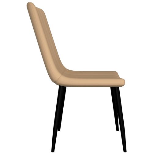 Blagovaonske stolice od umjetne kože 6 kom krem slika 22