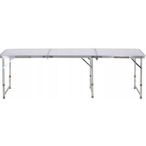 Sklopivi prenosivi stol 180 cm - Bijela slika 2