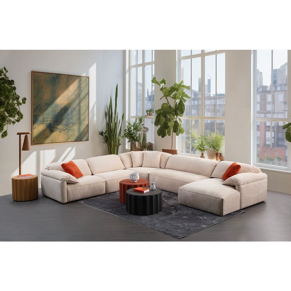 Ugaona Sofa Flamingo Corner 1 (L1+O1+C+O2+Chlr) - boja: krem slika 2