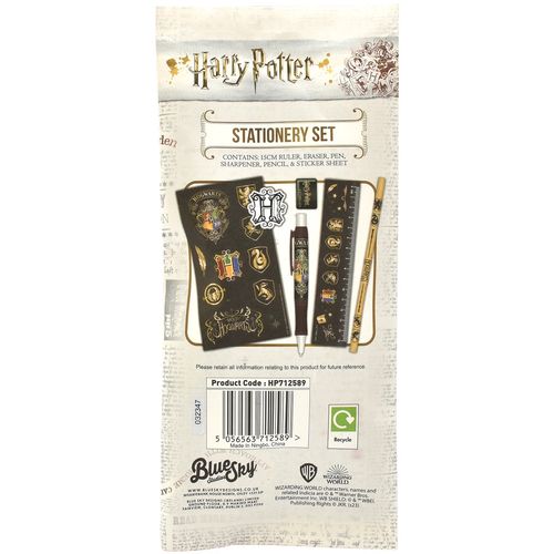 BLUE SKY HARRY POTTER STATIONERY PAPER POUCH - COLOURFUL CREST slika 3