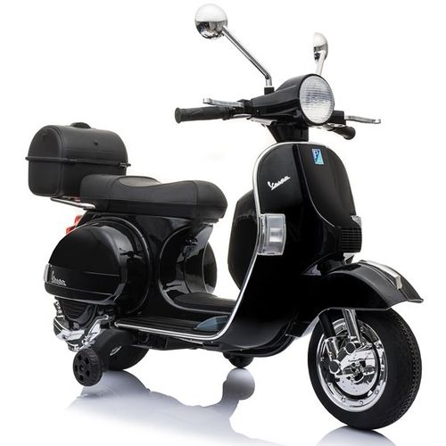 Licencirani Vespa skuter crni - motor na akumulator slika 1