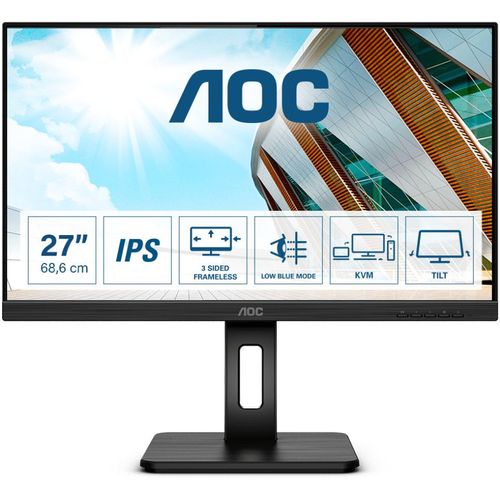Monitor AOC IPS 27" 27P2C, 2xHDMI, DP, USB-C, HAS, zuč. slika 1