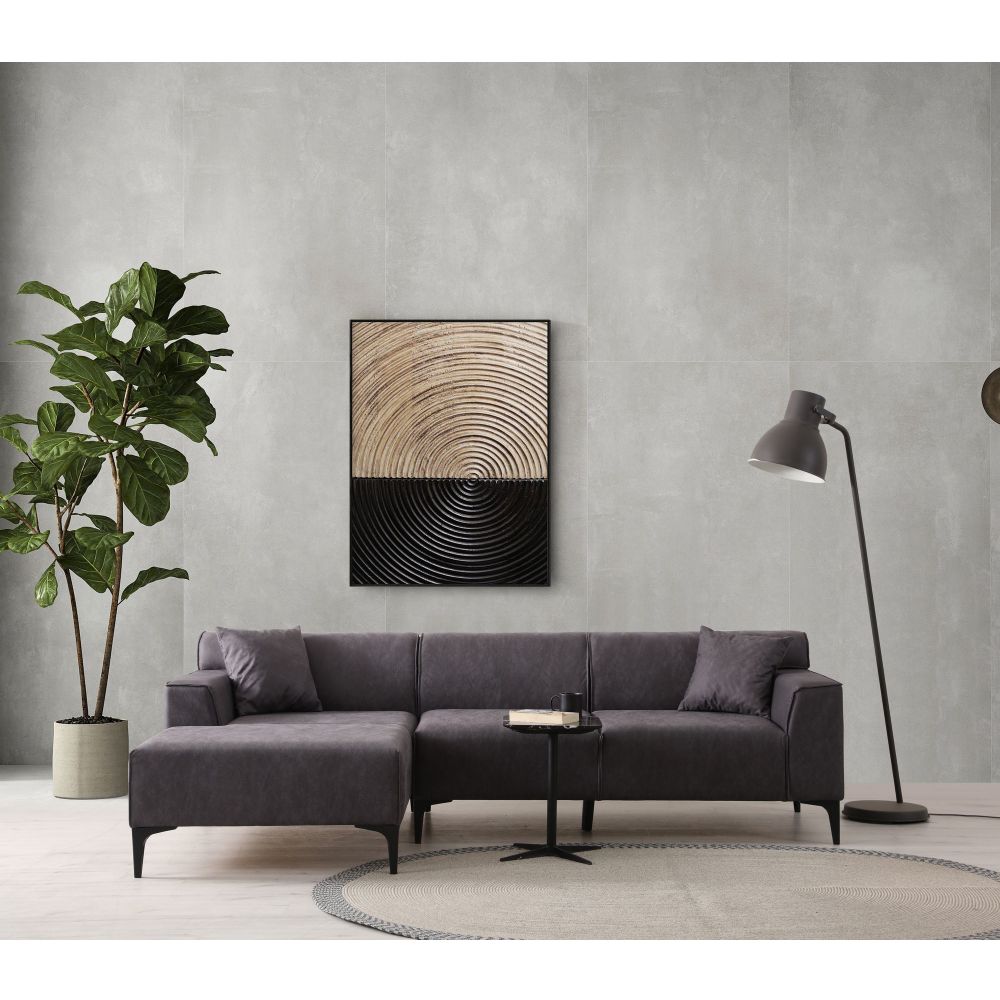 Ugaona sofa New Petra L - boja: antracit slika 2