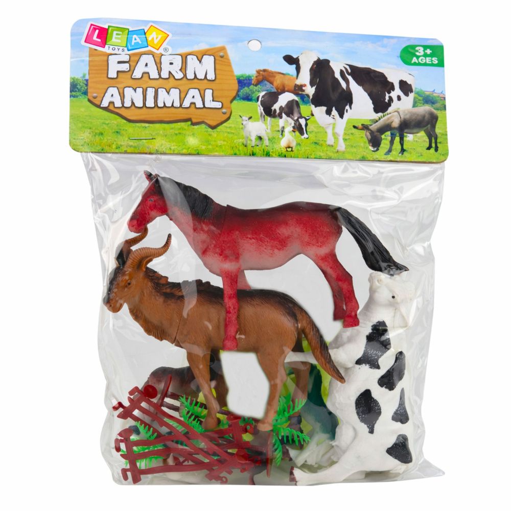 Set figurica, Životinje, Farma, Drveće, Ograda, 13 komada. slika 4