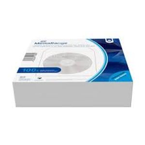 MediaRange Papirnati ETUI s ljepljivom podlogom, preklopom i prozorom, bijeli (100 kom), BOX162