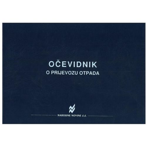 I-757 OČEVIDNIK O PRIJEVOZU OTPADA; Knjiga 100 stranica, 29,7 x 21 cm slika 1