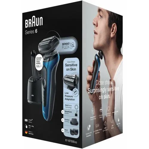 Braun 60-B7500cc Aparat za brijanje sa SmartCare centrom, plavi slika 7