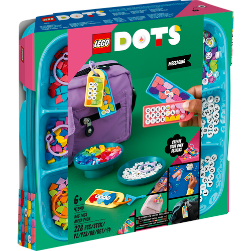 LEGO® DOTS 41949 Veliki komplet privjesaka za torbu – sla slika 2