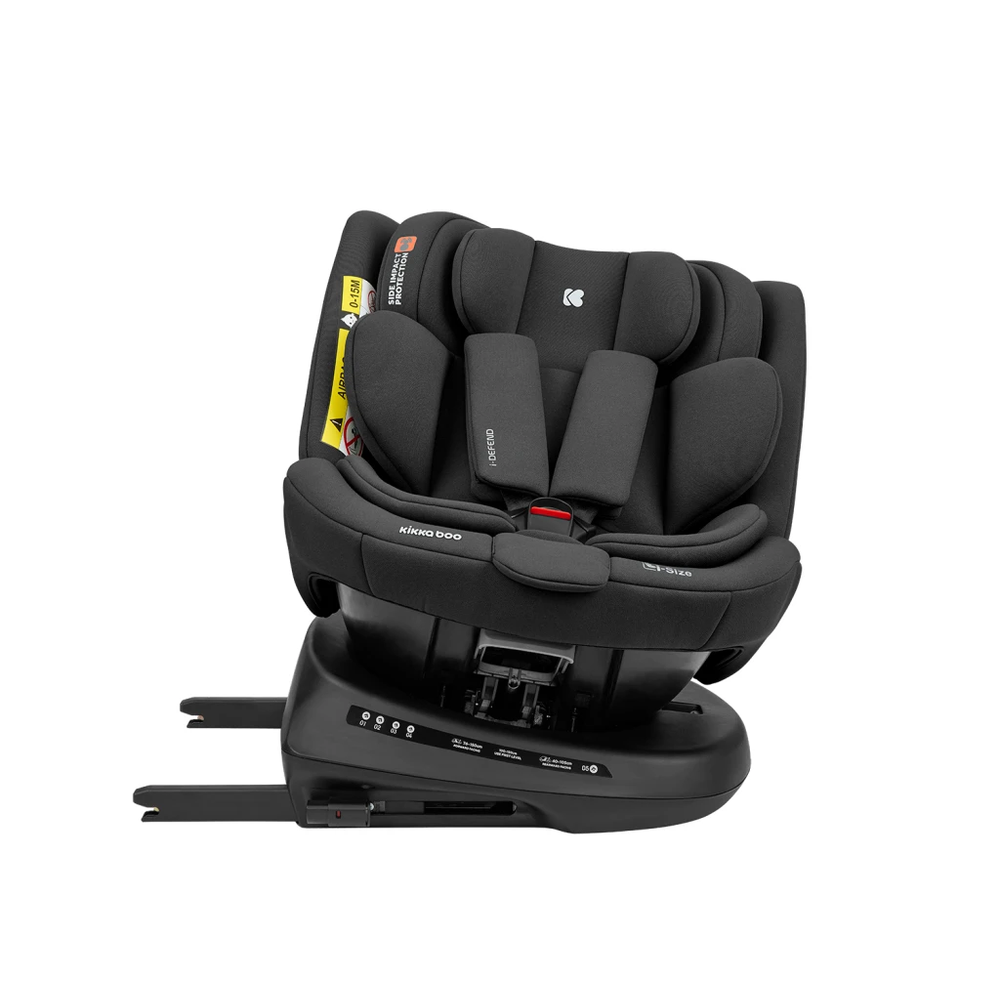Kikka Boo Rotirajuća autosjedalica i-Defend 40-150cm i-Size Isofix, Black slika 12