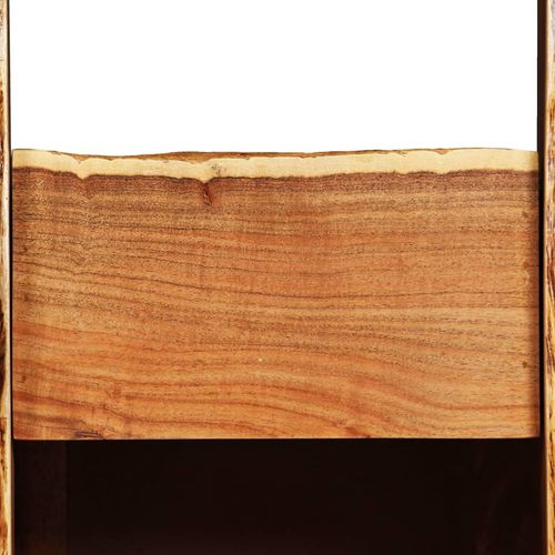 Stalak za vino od bagremovog drva sa živim rubovima 40x40x110 cm slika 42