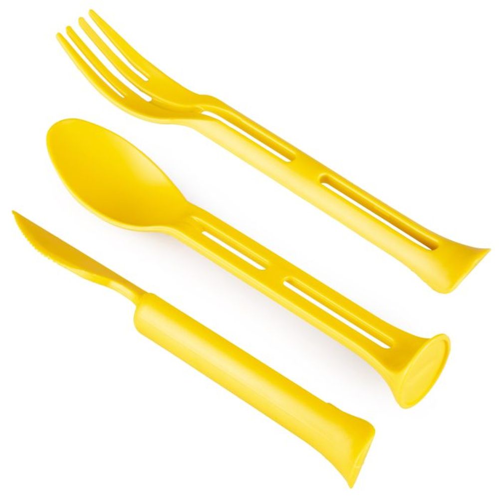 Evolite Set kašika, viljuška i nož Combo Cutlery, Žuta slika 1