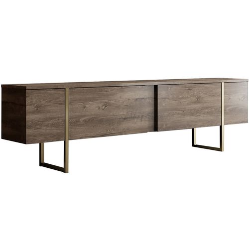 Woody Fashion Komoda za TV, Luxe - Walnut, Gold slika 6