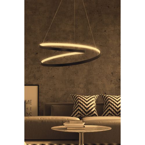 Whirpool - Black, Yellow Light Black Chandelier slika 1