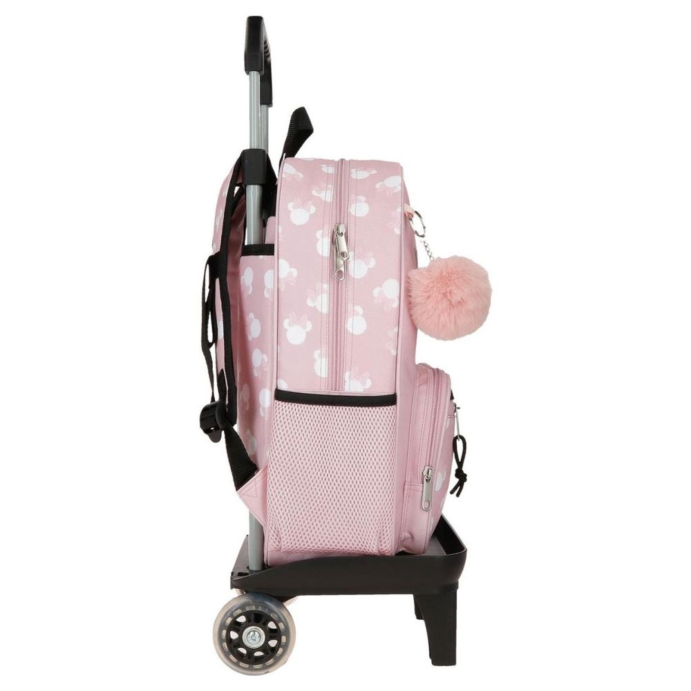 Disney Ranac 38 cm, Minnie Heads 31426T1 sa točkićima, roze slika 2