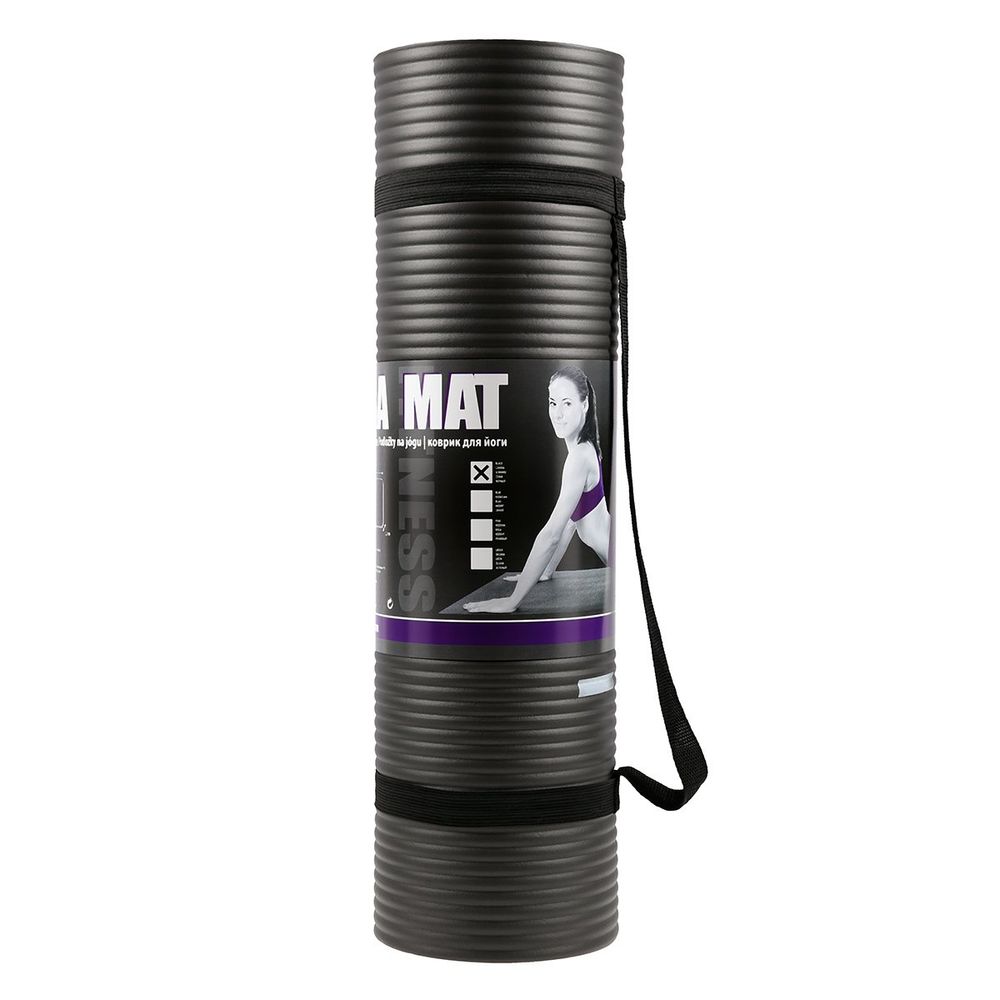 Ym07 prostirka za jogu hms (crna) slika 2