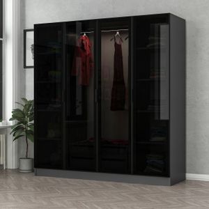 Kale - 6090 Anthracite
Black Wardrobe