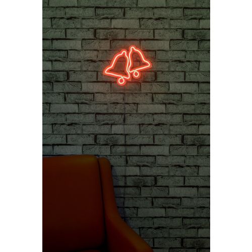 Wallity Ukrasna plastična LED rasvjeta, Bells - Red slika 12