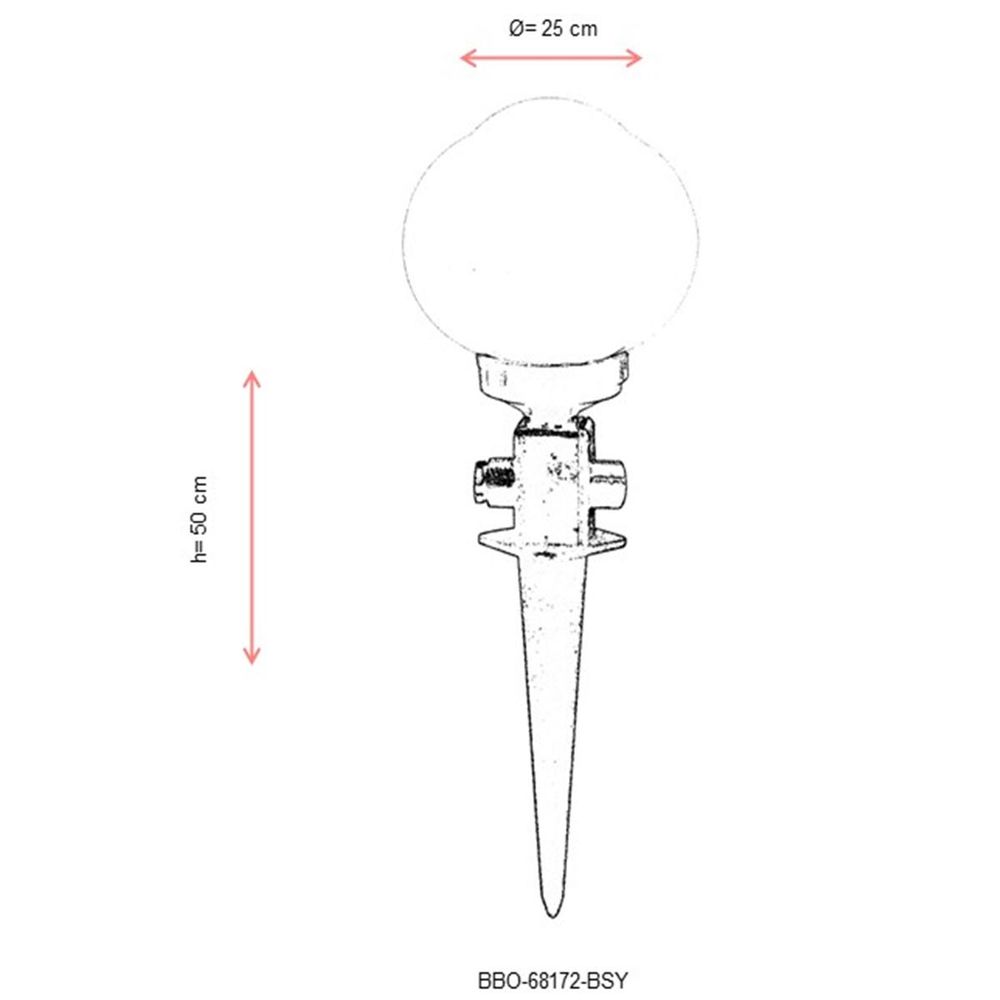 BBO-68172-BSY Crna Spoljna Zidna Lampa slika 3
