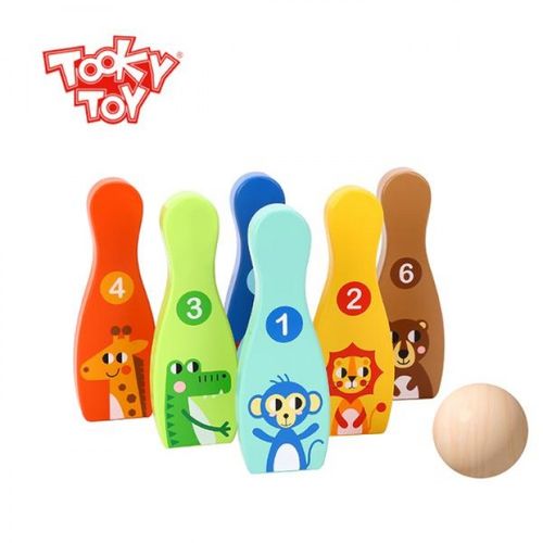 Tooky Toy Drvena Kuglana - Životinje slika 1