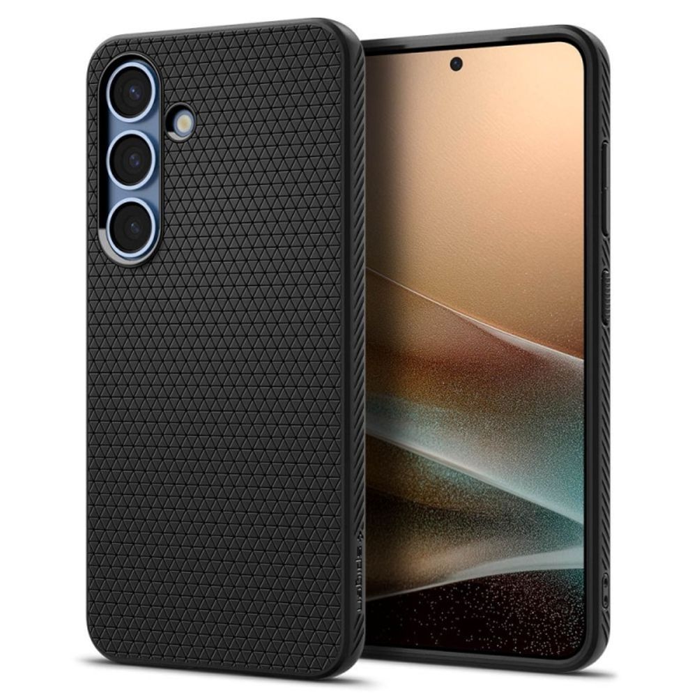 Spigen Liquid Air maska za Samsung Galaxy S25 mat crna ACS09000 slika 1