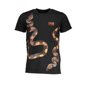 CAVALLI CLASS MEN'S SHORT SLEEVE T-SHIRT BLACK