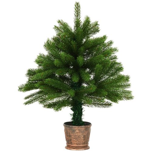 Umjetno božićno drvce s realističnim iglicama 65 cm zeleno slika 3