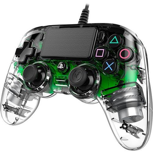 Bigben PS4 Nacon Compact Light Wired Controller prozirno-zeleni slika 5