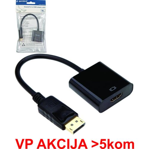 A-DPM-HDMIF-08 ** Gembird DisplayPort v1 to HDMI adapter cable, black(alt A-DPM-HDMIF-002)(239) slika 5