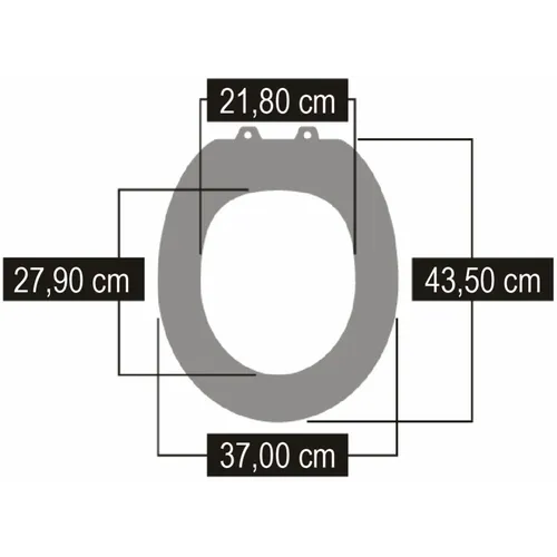 Daska za WC šolju, medijapan, plava, p2 slika 2