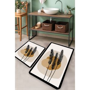 Day Sunrise Multicolor Bathmat Set (2 Pieces)