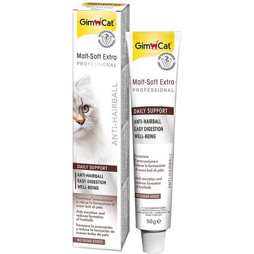 GimCat Malt Soft Extra Pasta, smanjuje nastanak kuglica dlake, 50 g slika 1
