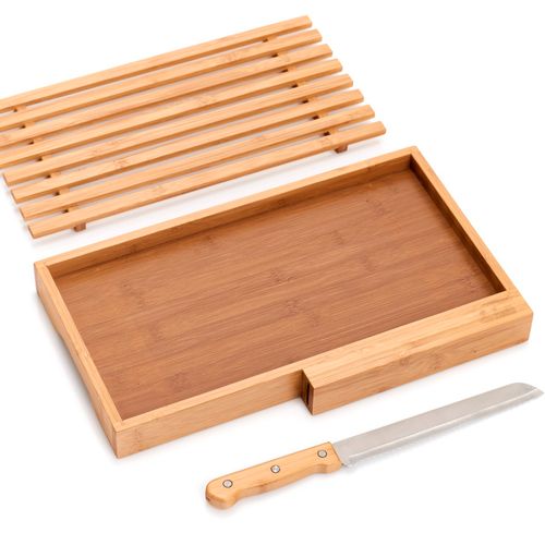 Zeller Zeller Daska za kruh i nož, bambus, 39,5x23,5x4 cm, 25225 slika 2