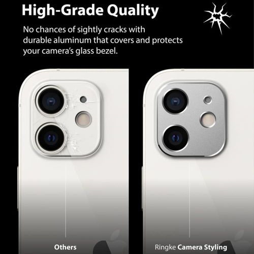 Ringke – Camera Styling za iPhone 12 – boja srebro slika 2