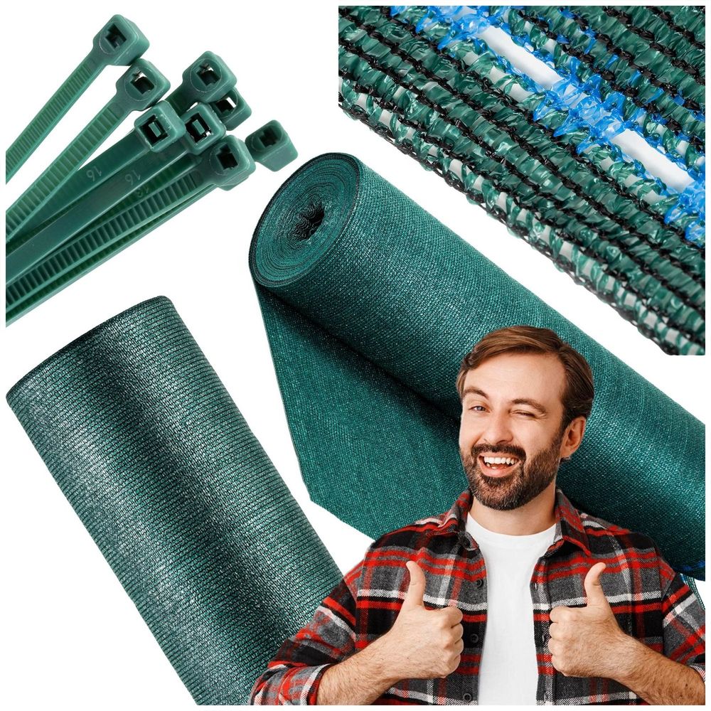 MREŽA ZA SJENU ZELENA 140 GSM 1,2 X 25 M 100 TRAKA slika 9