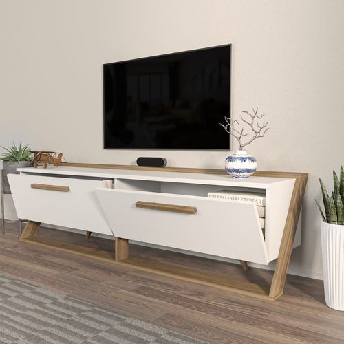 Astrid - White, Walnut White
Walnut TV Stand slika 3