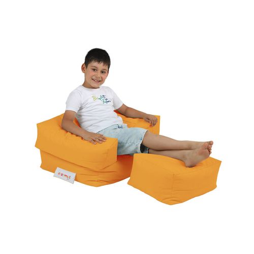 Atelier Del Sofa Vreća za sjedenje, Kids Single Seat Pouffe - Orange slika 2