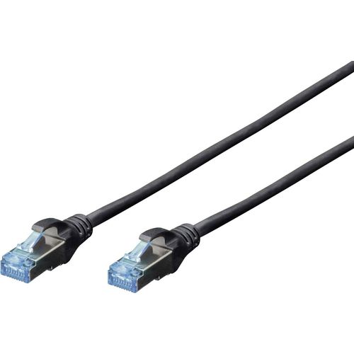 Digitus DK-1531-100/BL RJ45 mrežni kabel, Patch kabel cat 5e SF/UTP 10.00 m crna  1 St. slika 2