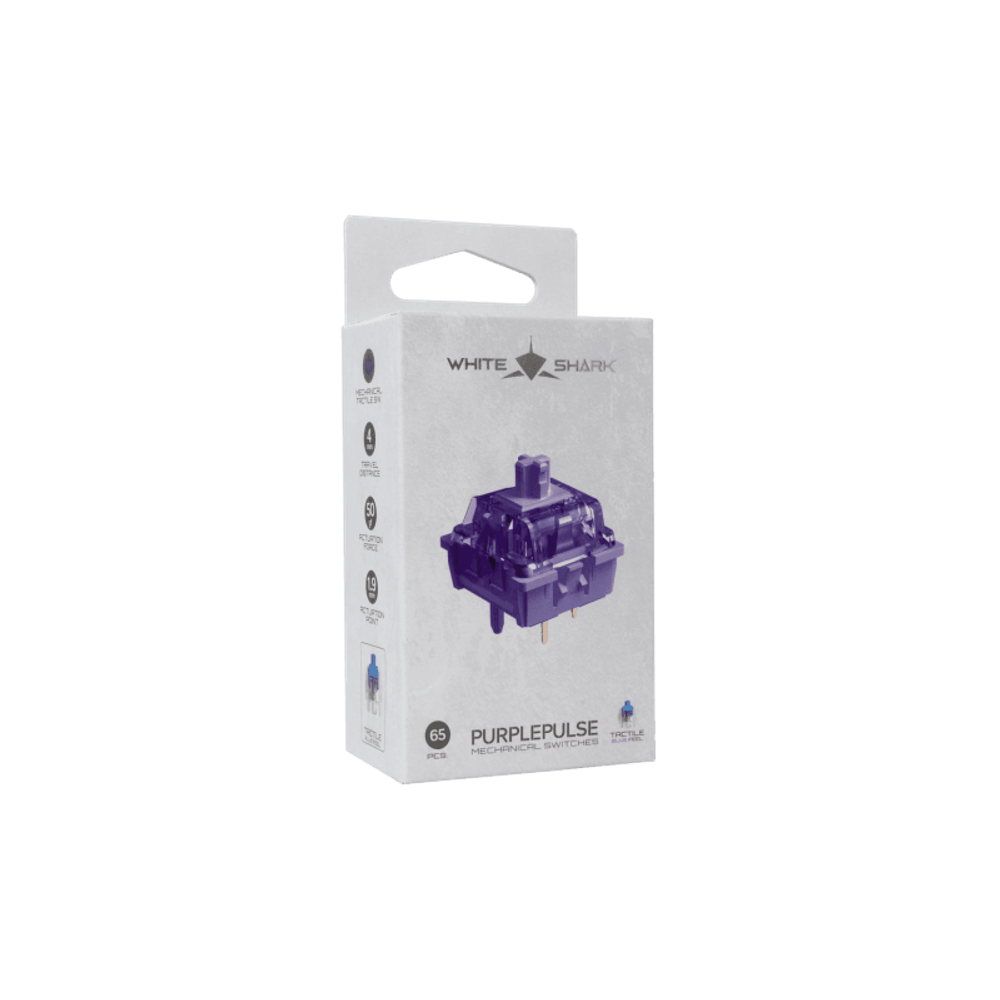 WHITE SHARK Mehanički prekidač za tastaturu PURPLEPULSE-65 / 65 KOM slika 4