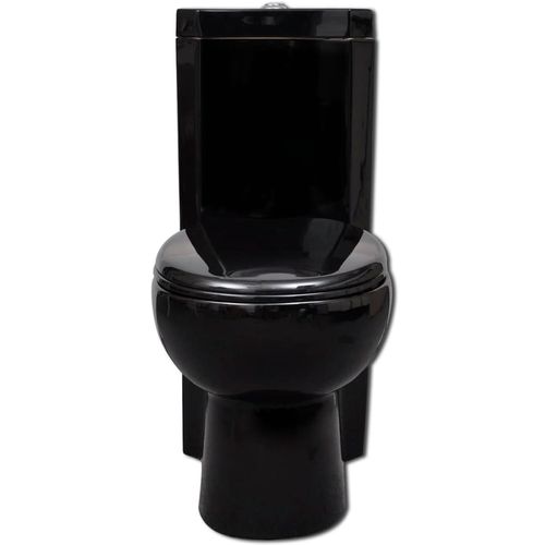 Kutna crna WC školjka od keramike slika 32